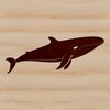 Whale Silhouette Vector Design A high-resolution vector image of a whale for commercial and personal use.