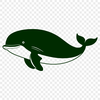 Whale Silhouette Cut File Illustrative whale silhouette designed for cutting machine use.