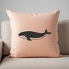 Whale Silhouette SVG for Cricut A free downloadable svg file of a whale silhouette suitable for commercial use.