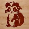Wild Animal Outline Vector A vector illustration of a skunk in a simple outline style.