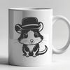 Possum Cartoon Vector Art A cartoon-style illustration of a wild animal, specifically a possum, suitable for vector graphics and clip art.