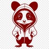 A cartoon illustration of a wild possum animal.