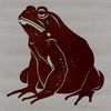 Vector Illustration of a Wild Toad A digital illustration of a wild animal, specifically a toad, created as a vector design.