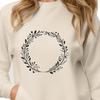 Free Vector Wreath Clip Art Image Digital floral wreath design in vector format for graphic design projects.