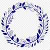 Elegant Floral Circle A floral design in vector format forming a circular shape.