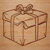 Beautiful Gift Container SVG A vector illustration of a rectangular box with a lid, suitable for use as a template in design software.