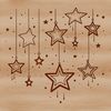 A stylized star graphic designed as a vector shape.