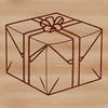 A simple vector illustration of a rectangular box with straight lines and no embellishments.