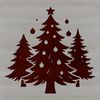 Illustrative Christmas tree graphic designed as a vector illustration