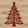 SVG design of a festive holiday tree.