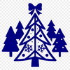 An SVG graphic representation of a festive holiday-themed tree for personal or commercial use.