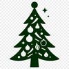 A digital illustration of a Christmas tree in vector format.
