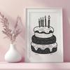 Creative Birthday Cake In SVG - Free Download