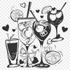 Free Unique Cocktail Vector Art PNG - Commercial Use