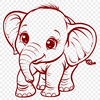 Elephant Decal In SVG, PNG, PDF And DXF File Formats