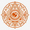 Stunning Eye Of Providence - Laser Engraver PNG Free Download