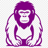 Gorilla Image In SVG, PNG, PDF And DXF Formats