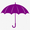 Rainy Day Icon: A Vector Umbrella Illustration A graphic illustration of a rain umbrella with a sturdy handle and waterproof canopy.