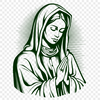 Free Virgin Mary Vector Illustration In DXF For Free Download