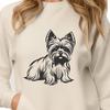 Beautiful Yorkshire Terrier Decal In SVG For Free Download