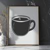 Free Beautiful Coffee Cup - Free DXF Download, Commercial Use