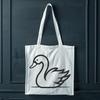 Creative Swan Drawing - Free DXF Download