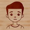 Young Figure Design A detailed SVG design featuring a child figure with clean lines and minimal shading.