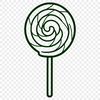 Colorful Lollipop Graphic A colorful lollipop illustration in vector format, suitable for various design applications.