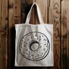 Free Donut Vector Art A digital illustration of a donut, ideal for vector art projects and graphic design.
