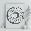 Donut Clip Art Design for Digital Use Illustrative representation of a donut in vector format.