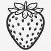 High-Res Strawberry SVG File for Crafting A high-resolution SVG image of a strawberry, ideal for crafting and design applications.