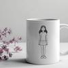 Beautiful Girl Illustration in SVG Format Young girl illustration in a digital format.