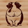 Free Guinea Pig Clip Art Vector Close-up illustration of a guinea pig for graphic design and crafting purposes.