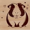 A high-resolution illustration of a guinea pig, suitable for commercial and personal use as clip art.