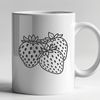 A high-quality illustration of a ripe strawberry fruit.