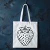 High-Res Vector Fruit Graphic A high-resolution vector illustration of a ripe strawberry, suitable for print and digital use.