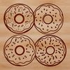 A colorful illustration of a donut, suitable for commercial or personal design projects.