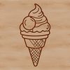 Sweet Vector Treat An intricately designed vector art representation of a frozen dessert treat.