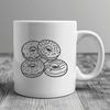 Beautiful Dessert Clip Art SVG Donut illustration with layers, suitable for vector design and cutting machine applications.