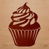 Colorful Cupcake SVG Graphic A digital illustration of a cupcake, a popular sweet treat often served as dessert.