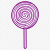 Whimsical Lollypop Illustration A colorful lollipop made from vector graphics, suitable for various applications.