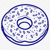 Delicious Donut Illustration in Vector Format A donut-shaped vector dessert illustration created in SVG format.