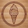 Iconic Ice Cream Illustration An iconic vector design of a traditional ice cream dessert, perfect for graphic design projects.