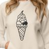 Delicious Vector Dessert A vector design of an ice cream dessert with bold lines and vibrant colors.