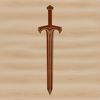 Vector Sword Artwork Free Download A detailed illustration of a sword with intricate design elements, suitable for vector art projects.