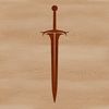 Free Editable Sword Clip Art Design An editable graphic representation of a sword, designed in scalable vector format (SVG).