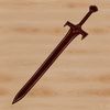 Vector Design Sword Graphics A graphic representation of a medieval-style sword, created as a vector design.