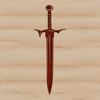 Illustrative representation of a medieval-style sword with intricate details.
