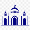 An architectural illustration of a synagogue with a focus on its religious features.