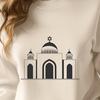 Traditional Synagogue Exterior Illustration A detailed vector illustration of a traditional synagogue exterior with architectural features.